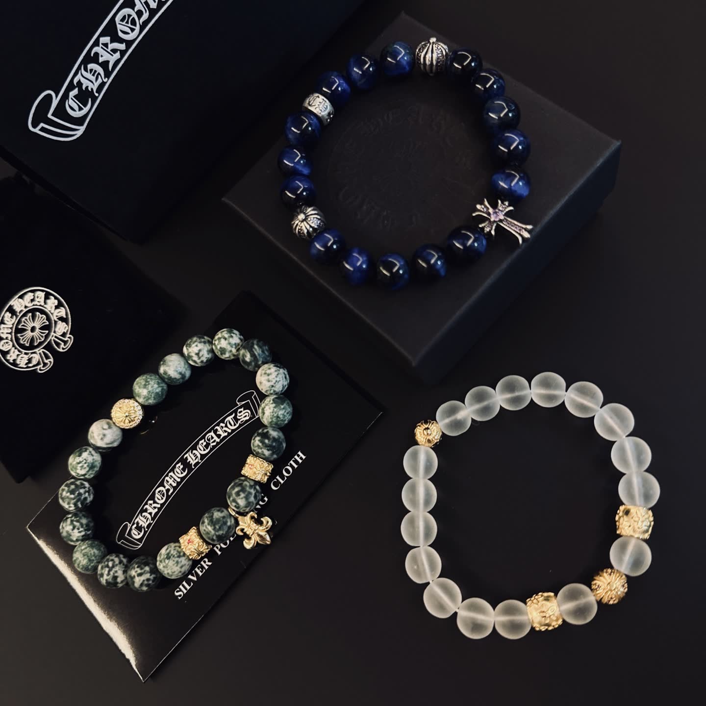 Chrome Hearts Beaded Bracelet Set